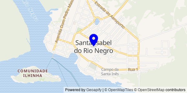 Mapa de Santa Isabel do Rio Negro - Nutricionistas