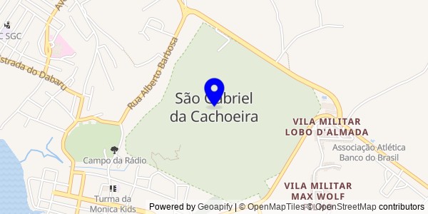 Mapa de São Gabriel da Cachoeira - Fisioterapeutas