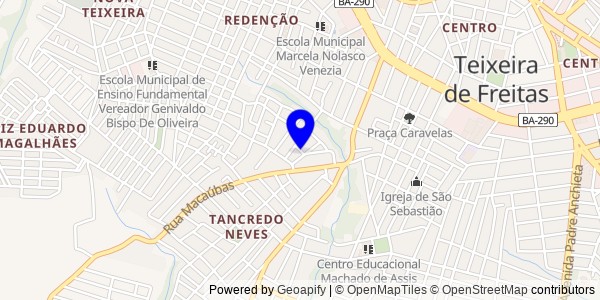 Mapa de Interior de Bahia - Fisioterapeutas