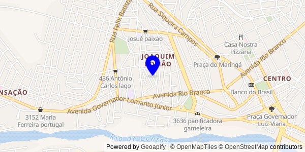 Mapa de Aiquara - Nutricionistas