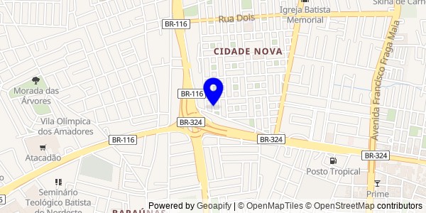 Mapa de Brejões - Fisioterapeutas