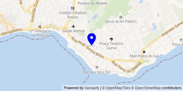 Mapa de Caatiba - Fisioterapeutas