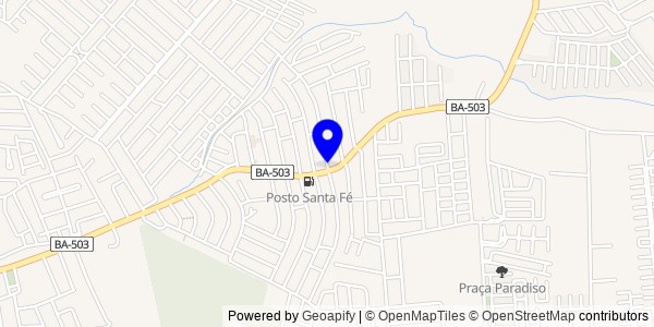 Mapa de Caturama - Nutricionistas