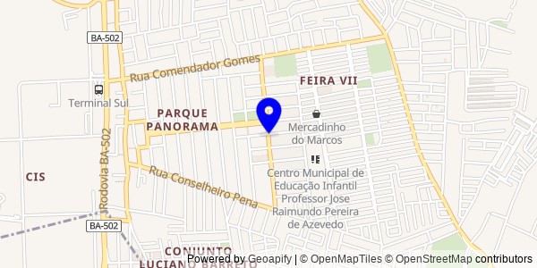 Mapa de Contendas do Sincorá - Nutricionistas