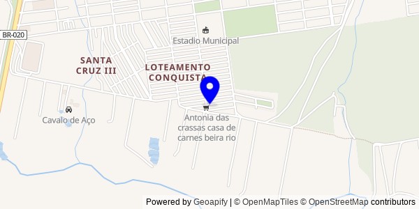 Mapa de Cravolândia - Fisioterapeutas