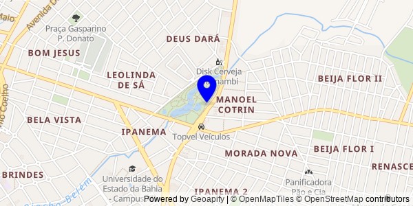 Mapa de Guanambi - Fisioterapeutas