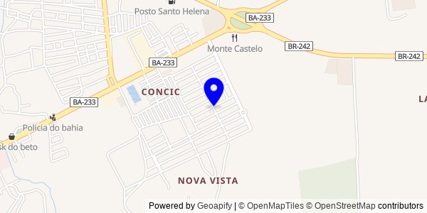 Mapa de Ibicoara - Nutricionistas