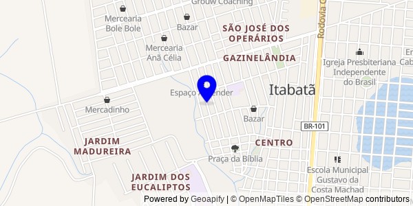 Mapa de Iguaí - Nutricionistas