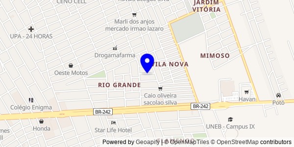 Mapa de Ipupiara - Fisioterapeutas