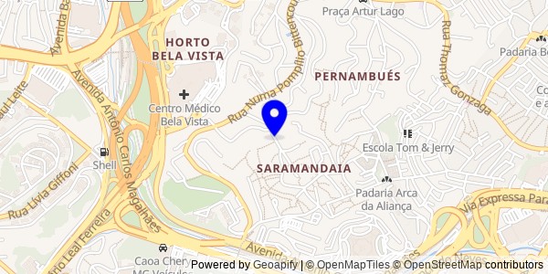 Mapa de Jaguaquara - Fisioterapeutas