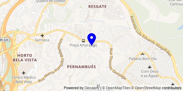 Mapa de Jiquiriçá - Nutricionistas