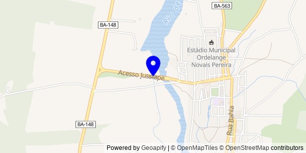 Mapa de Jussiape - Fisioterapeutas