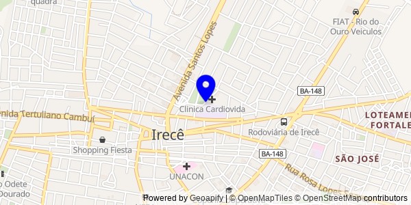 Mapa de Lafaiete Coutinho - Fisioterapeutas