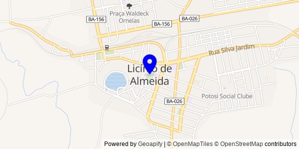 Mapa de Licínio de Almeida - Nutricionistas