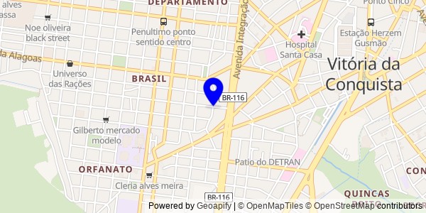 Mapa de Macarani - Fisioterapeutas