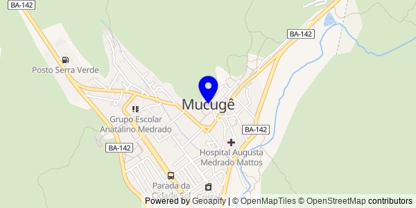 Mapa de Mucugê - Fisioterapeutas