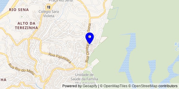 Mapa de Nova Canaã - Nutricionistas