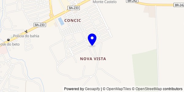 Mapa de Nova Redenção - Fisioterapeutas