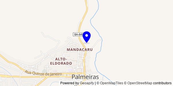 Mapa de Palmeiras - Fisioterapeutas