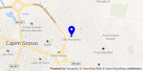 Mapa de Planaltino - Nutricionistas