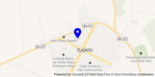 Mapa de Potiraguá - Nutricionistas