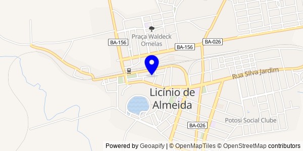 Mapa de Presidente Jânio Quadros - Nutricionistas