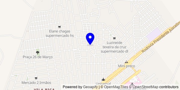 Mapa de Santa Inês - Nutricionistas