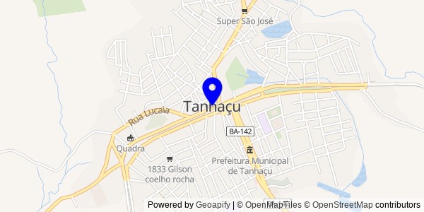 Mapa de Tanhaçu - Nutricionistas