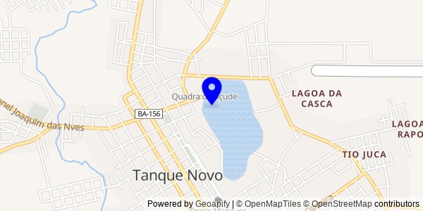 Mapa de Tanque Novo - Nutricionistas