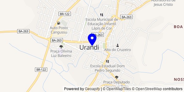 Mapa de Urandi - Nutricionistas