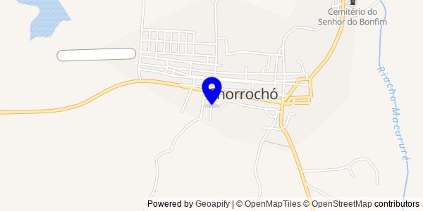 Mapa de Chorrochó - Fisioterapeutas