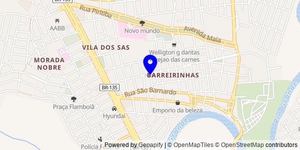 Mapa de Morpará - Fisioterapeutas