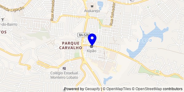 Mapa de Acajutiba - Nutricionistas