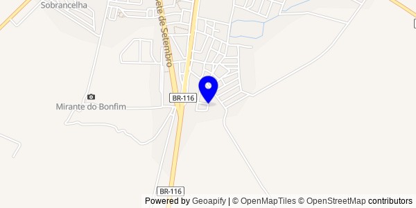 Mapa de Biritinga - Fisioterapeutas