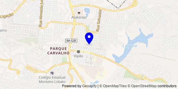 Mapa de Olindina - Nutricionistas