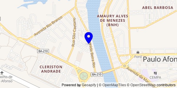 Mapa de Ribeira do Pombal - Nutricionistas