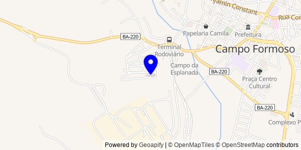 Mapa de Capim Grosso - Fisioterapeutas