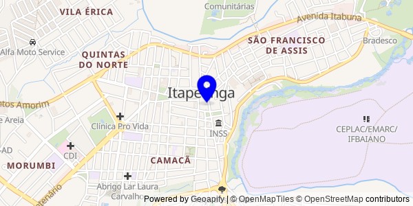 Mapa de Central - Fisioterapeutas