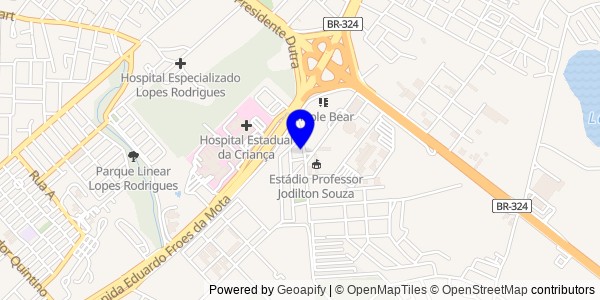 Mapa de Feira de Santana - Fisioterapeutas