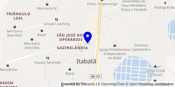 Mapa de Iaçu - Fisioterapeutas