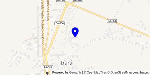 Mapa de Irará - Nutricionistas