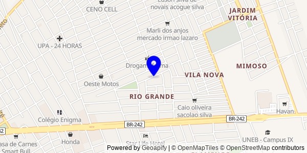 Mapa de Itaberaba - Fisioterapeutas