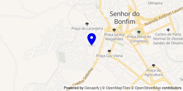 Mapa de Itiúba - Fisioterapeutas