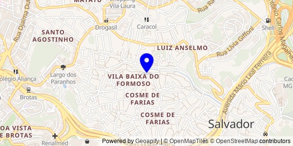 Mapa de Jaguarari - Fisioterapeutas