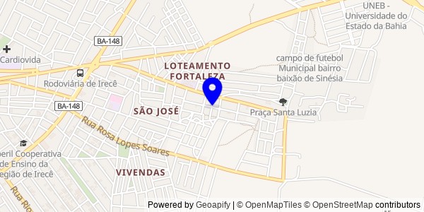 Mapa de Mirangaba - Fisioterapeutas