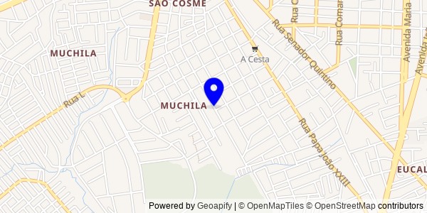 Mapa de Ouriçangas - Fisioterapeutas