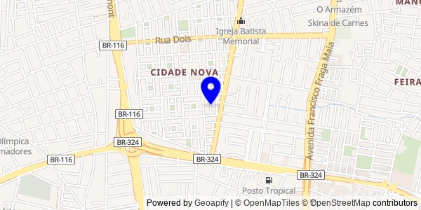 Mapa de Pedrão - Fisioterapeutas