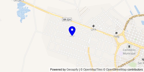 Mapa de Ponto Novo - Nutricionistas