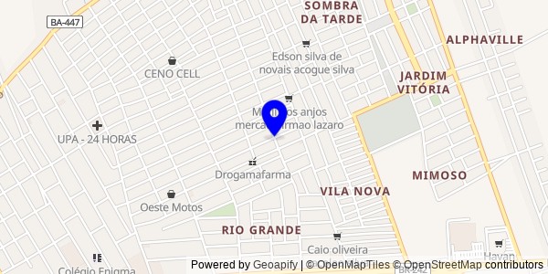 Mapa de Presidente Dutra - Nutricionistas