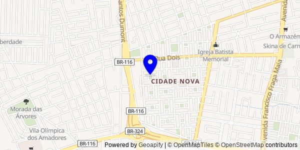 Mapa de Santanópolis - Fisioterapeutas